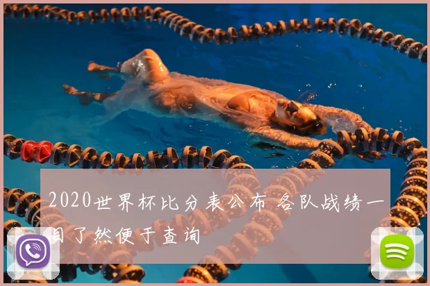 2020世界杯比分表公布 各队战绩一目了然便于查询